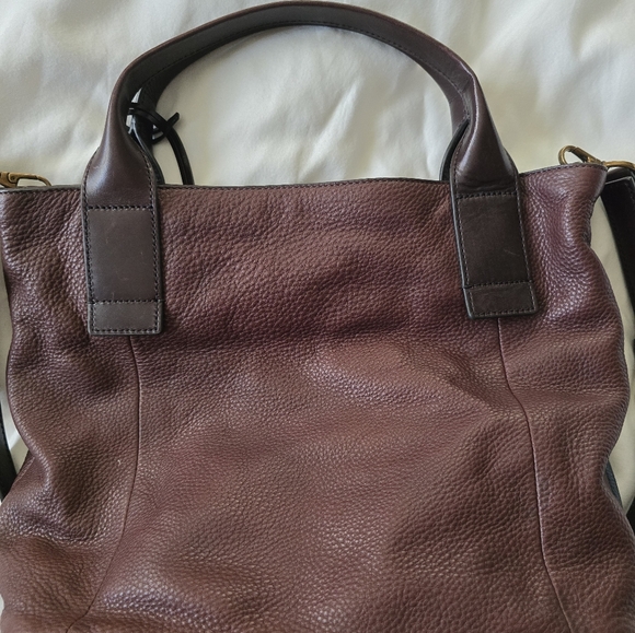 Fossil Emerson Patchwork Dark Leather Bag - Picture 5 of 11